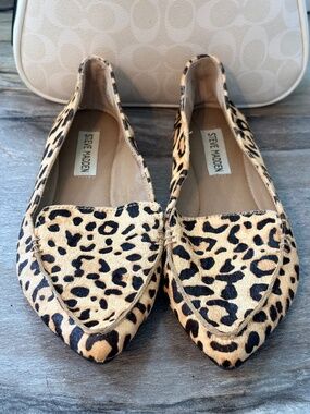 Steve Madden Calf Hair Leopard Loafers